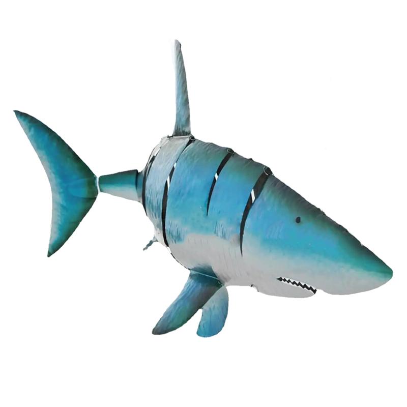 Decoração Móvel Tubarão Metal Artesanato Decoração Ornamento Presente para parede