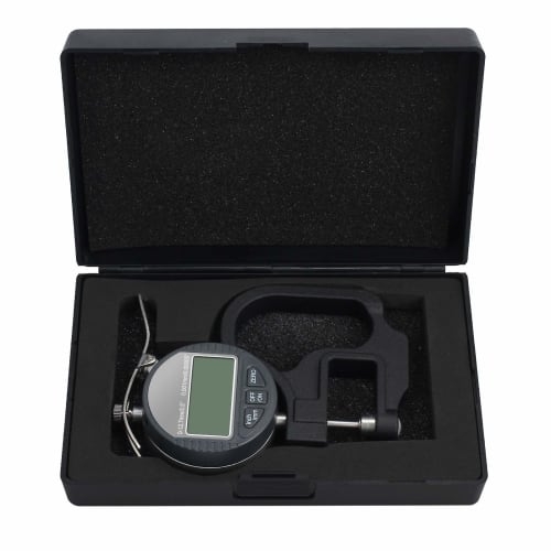 Neoteck Digital Thickness Gauge, 0.001mm Accuracy, 0-12.7mm Measurement Range, Aluminum Alloy Construction, Large LCD Display, High-Precision Thicknes