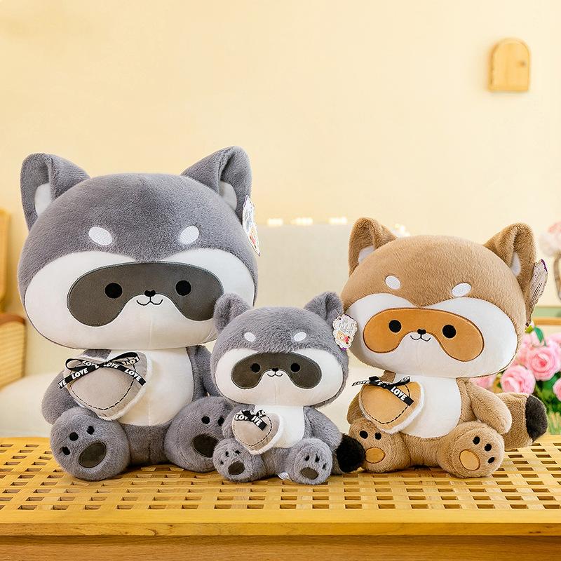 Writing A Notebook Unisex New Cute And Creative Big Tail Raccoon Plush Toy Bear Doll Doll Rag Doll