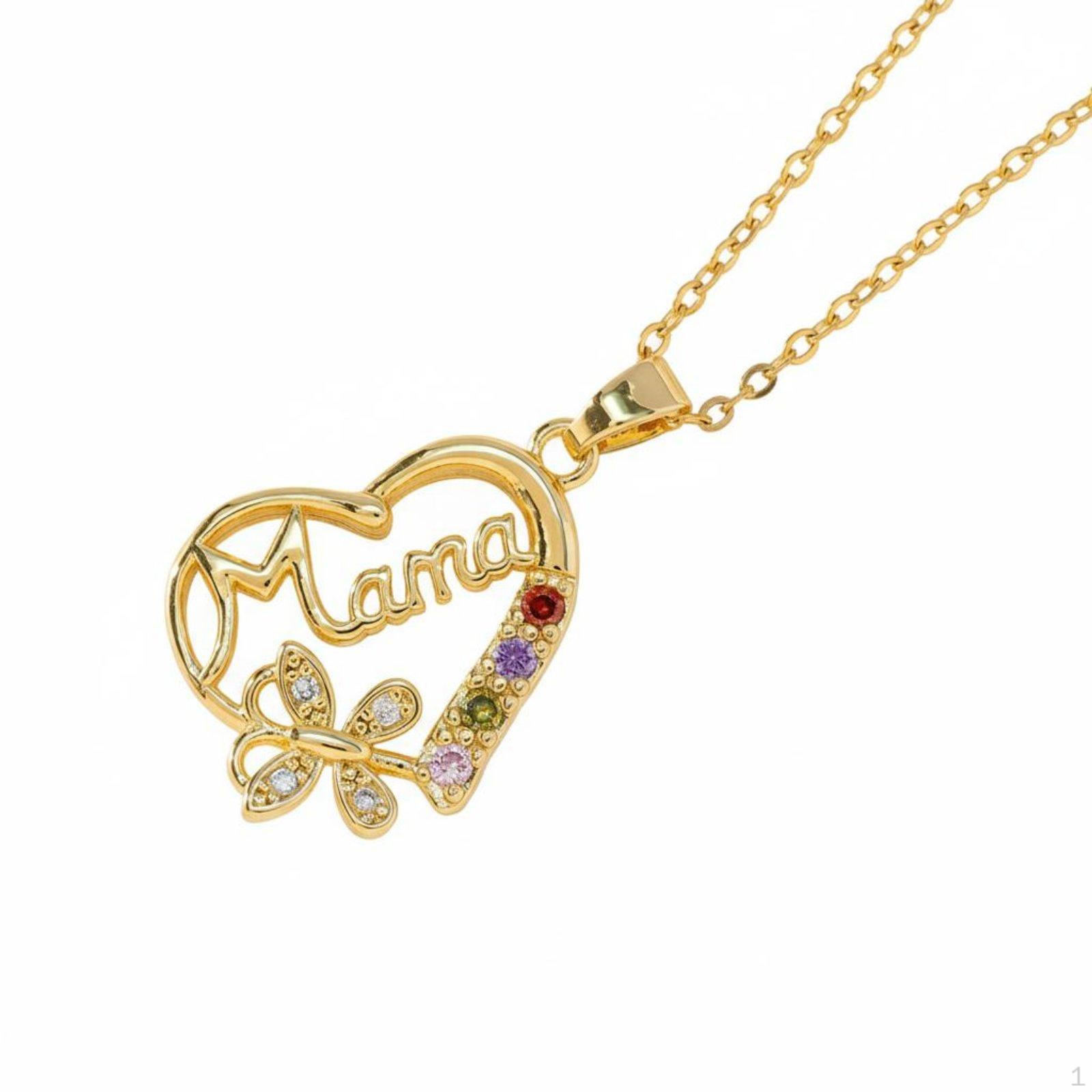 Mom Heart Necklace Symbolic Gift Versatile Women s Jewelry for Parents