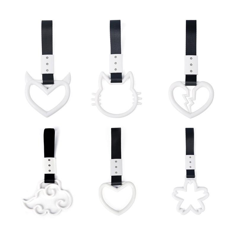 Car Cow Horn JDM Handle Pull Ring - Interior/Exterior Modification Pendant