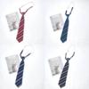 Jk Style Children Striped Tie With Cotton Material For School Uniforms