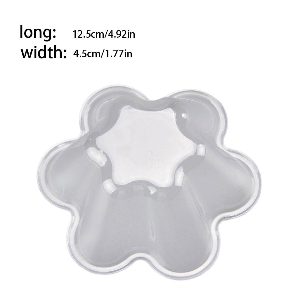 100 Bucăți Bol Transparent în Formă de Floare pentru Înghețată Mall Portabil de Unică Folosință Cupă pentru Desert de Ciocolată Patiserie Gadget de Bucătărie