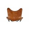 Vintage Handmade Classic Cover Cowhide Leather Butterfly Chair  (Cover Only)