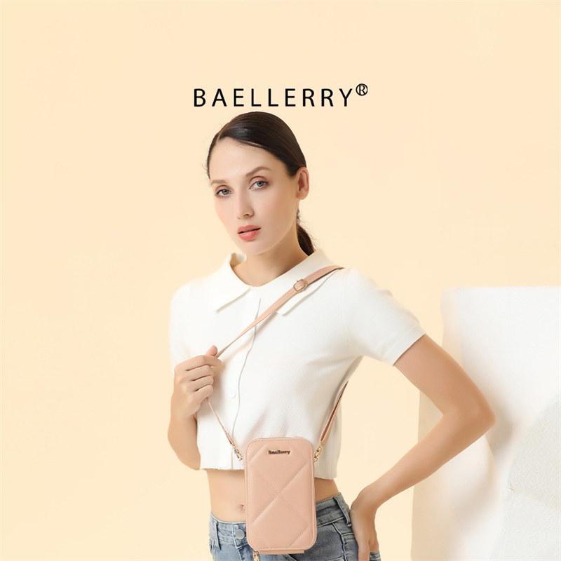 Baellerry Fashion Design Skuldervesker for kvinner Klassisk telefonveske Dobbel glidelås Messenger Bags for dameveske