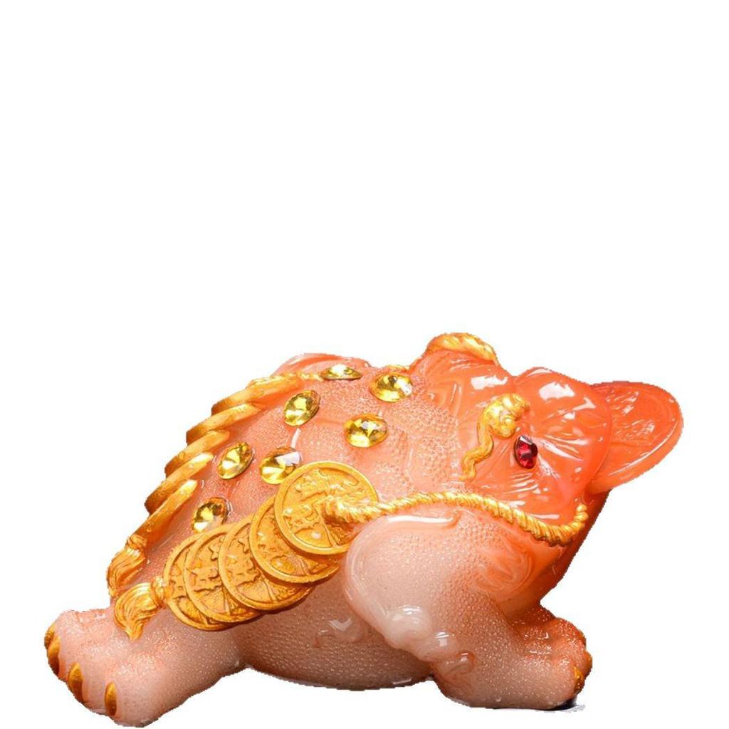Golden Pixiu Color-Changing Toad Tea Pet Ornament for Gongfu Tea Set - Exquisite Collectible