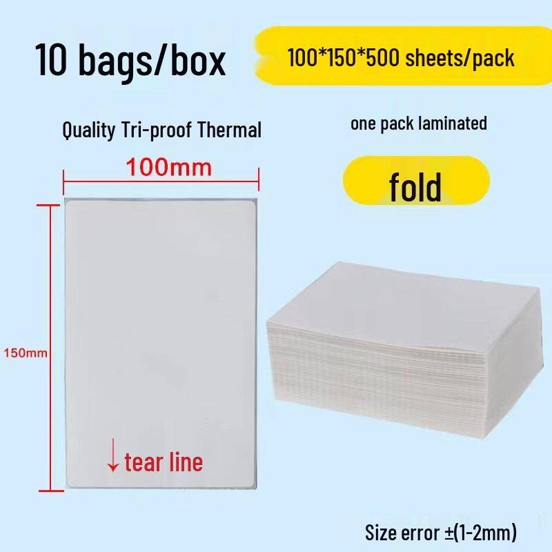 Durable Self-Adhesive Thermal Paper Barcode Labels for Printing 