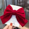 Elegant Big Bow Hair Clip Headdress Ribbon Bowknot Spring Ponytail Clips Hairpin Women Girls  Hair Accessories