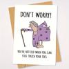 Cardboard Greeting Card with Envelope Easy To Carry Funny Gift Surprise Birthday Card  Festivals