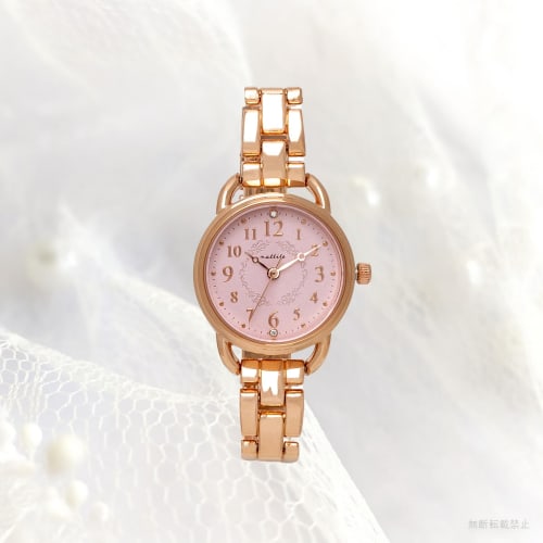 Fieldwork Women's Analog Watch, 5 ATM Water Resistant, Metal Band, Pink Gold, Pink, WP Aqua, ASS173P-4