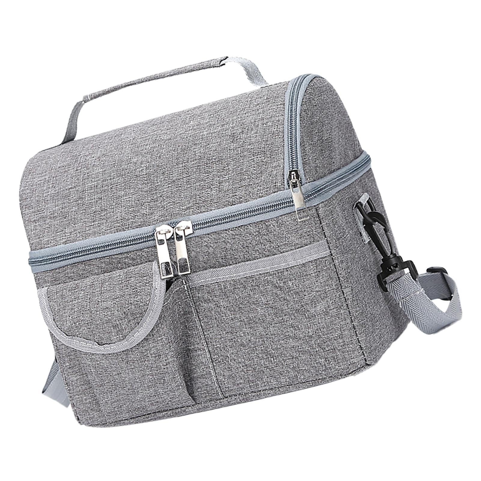

Insulated Bag Large Capacity Double Layer Portable Thermal Bag for Lunch Box Baby Bottle