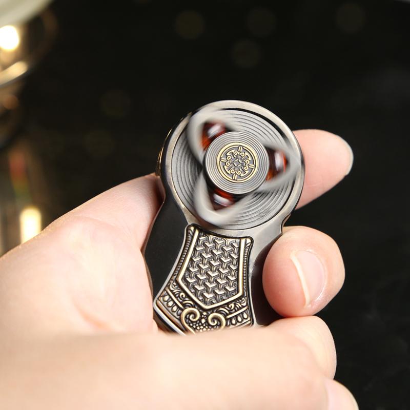 Xuanjia of the Tang Dynasty Fidget Spinner Metal Magnetic Mechanical Ratchet Slider Decompression Fingertip Gyro Toy Adults Gift