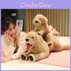 Plush Labrador Retriever Stuffed Animal With Pp Cotton Filling For Kids Gift And Collectible Toy