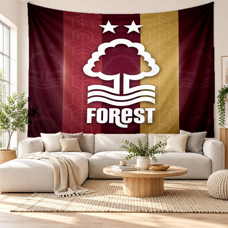 Nottingham Forest Wall Tapestry, Soft Fabric Wall Hanging, Decorative Backdrop For Bedroom Home Wall Art