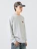 Beams Heart Herren Sweatshirt mit Bemalung, Grau, Größe S