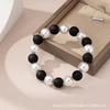 One Piece, Classic Black and White Women's Fashion Bracelet, Worn for Daily Commuting, Travel and Vacation, Factory Direct Sales.