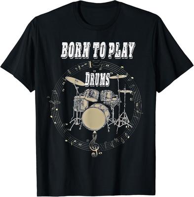 Drummer Born To Play Drums Gift Tee Unisex T-Shirt