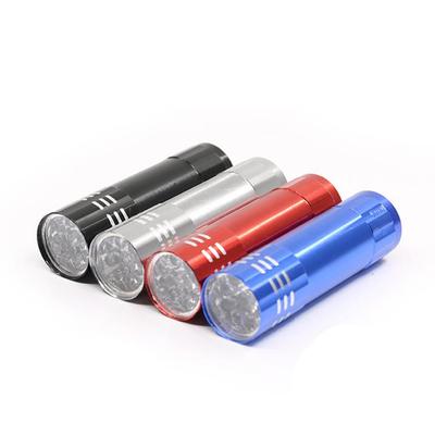 Mini 9-LED UV-Taschenlampe zur Banknotenprüfung & zum Aushärten von Nagelkunst