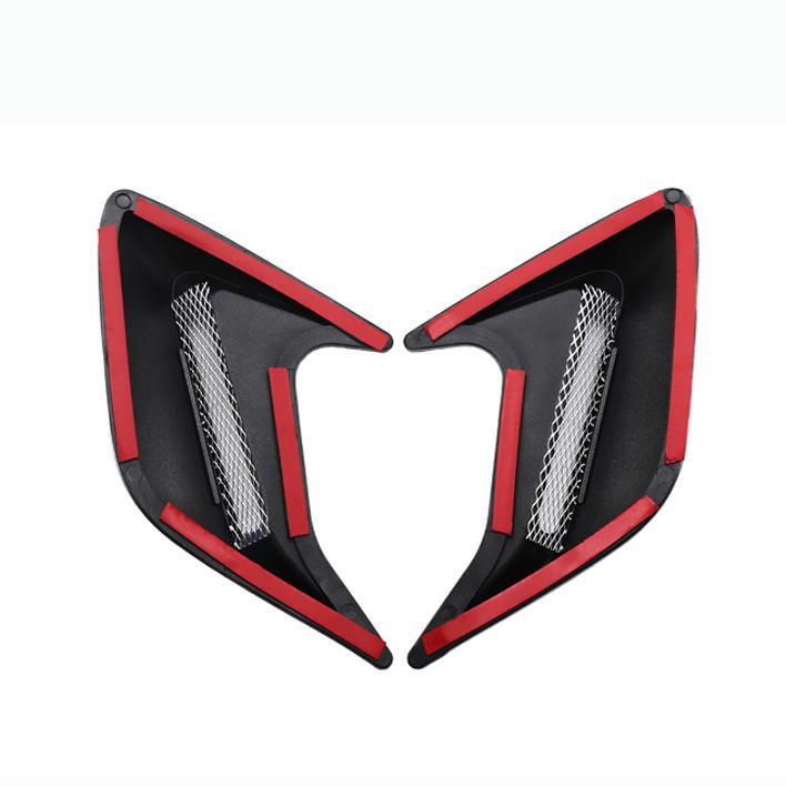 2Pcs 3D Car Side Vent Sticker Air Flow Fender Intake Sticker Shark Gills Side Vent Stickers Car Side Fender Vent Sticker Deco