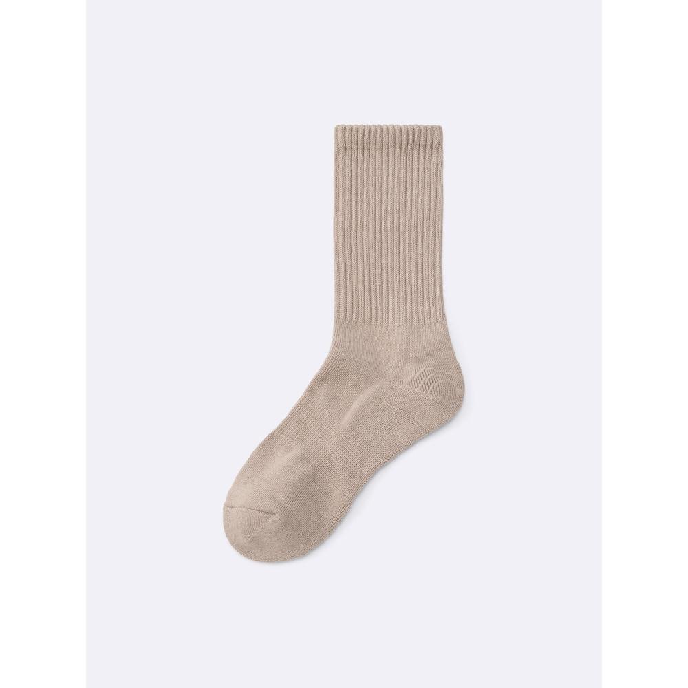 GU by Uniqlo Rib Pile Crew Socks