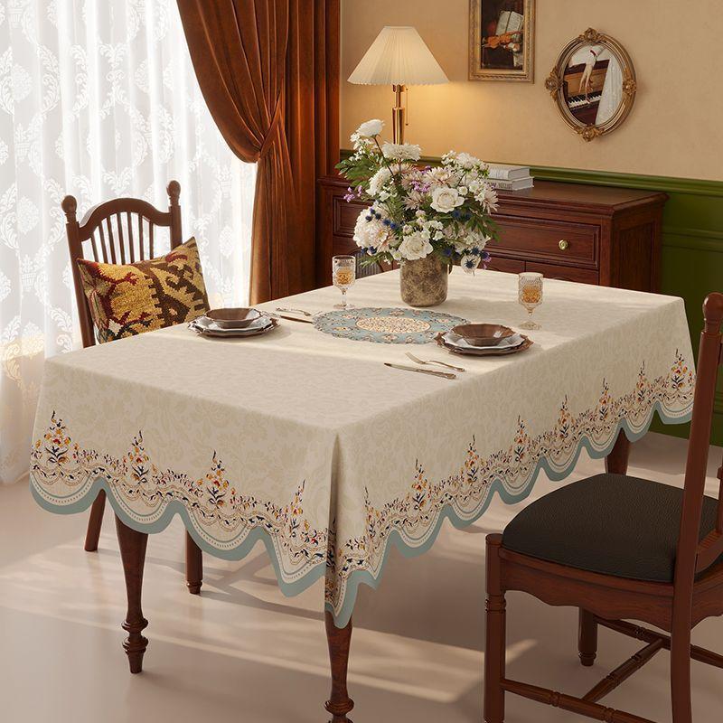 

American Style Lambskin Patterned PU Tablecloth Waterproof Oil Resistant No Wash Dining Table and Coffee Table Cover Cloth 90x90cm