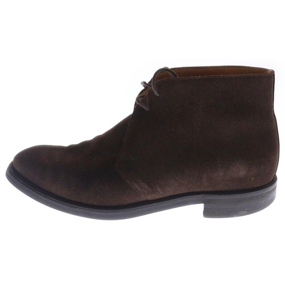 Crockett & Jones and CHERTSEY Suede Leather Chukka Boot Brown J1645 Used 849602a Unisex T-Shirt L