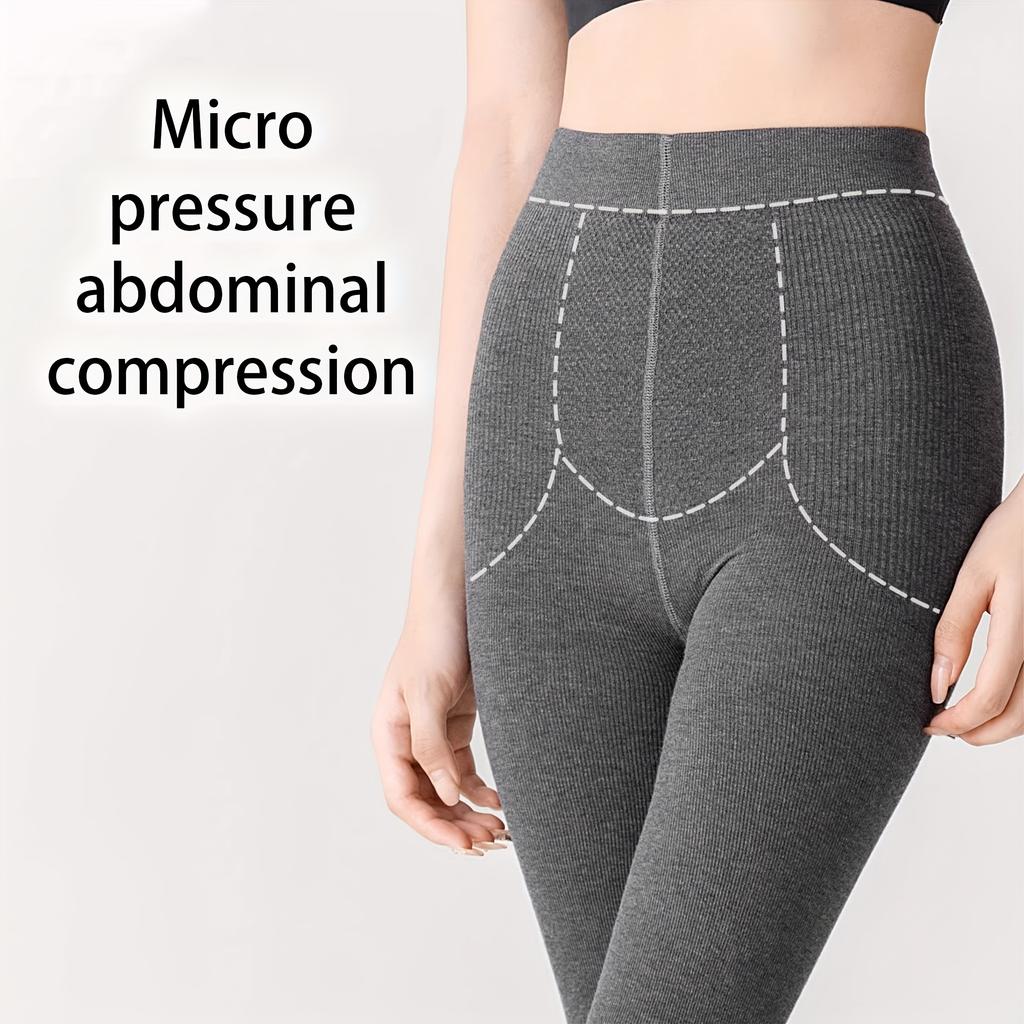 Collezione Autunno Inverno Collant Micro Caldi da Donna Grigio Artefatto Gamba Nuda, Ispessiti per il Calore, Collant alla Moda ad Alta Densità