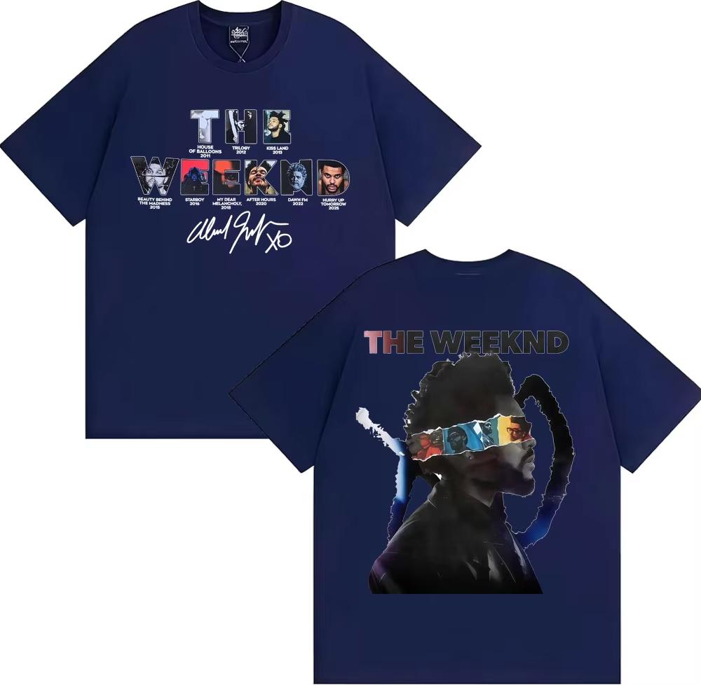 2026  The Weeknd After Hours Til Dawn European Tour 2026 Tshirts Mens Clothing Fashion Hip Hop Style T Shirt Cotton Tshirt