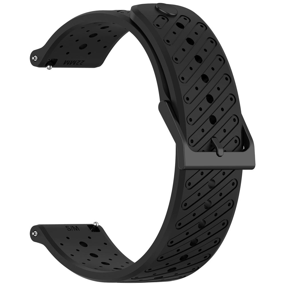 

Силиконовый ремешок для Suunto Race2 Race 2 Run Sunnto9 Peak Pro Смарт-часы Запасной ремешок Силиконовый Мягкий Браслет Ремень 22 мм 22mm чёрный