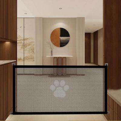 Pet Dog Safety Fence Barrier - Folding Breathable Mesh Isolation Network Stairs Gate Playpen for Indoor Outdoor Pet Restriction