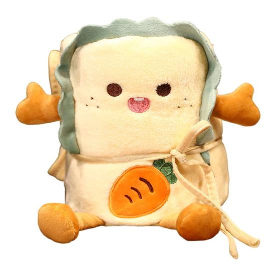 

Плюшевое рулонное одеяло с 3D-мультяшным рисунком, вышитым тостом, пледом с животными, мягкое детское одеяло из микрофибры, одеяло для кровати в виде хлеба, домашний офис, кондиционер L Carrot Set