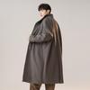 Men's 2025 Trendy Mid-Length Woolen Trench Coat: Stylish, Versatile & Casual.