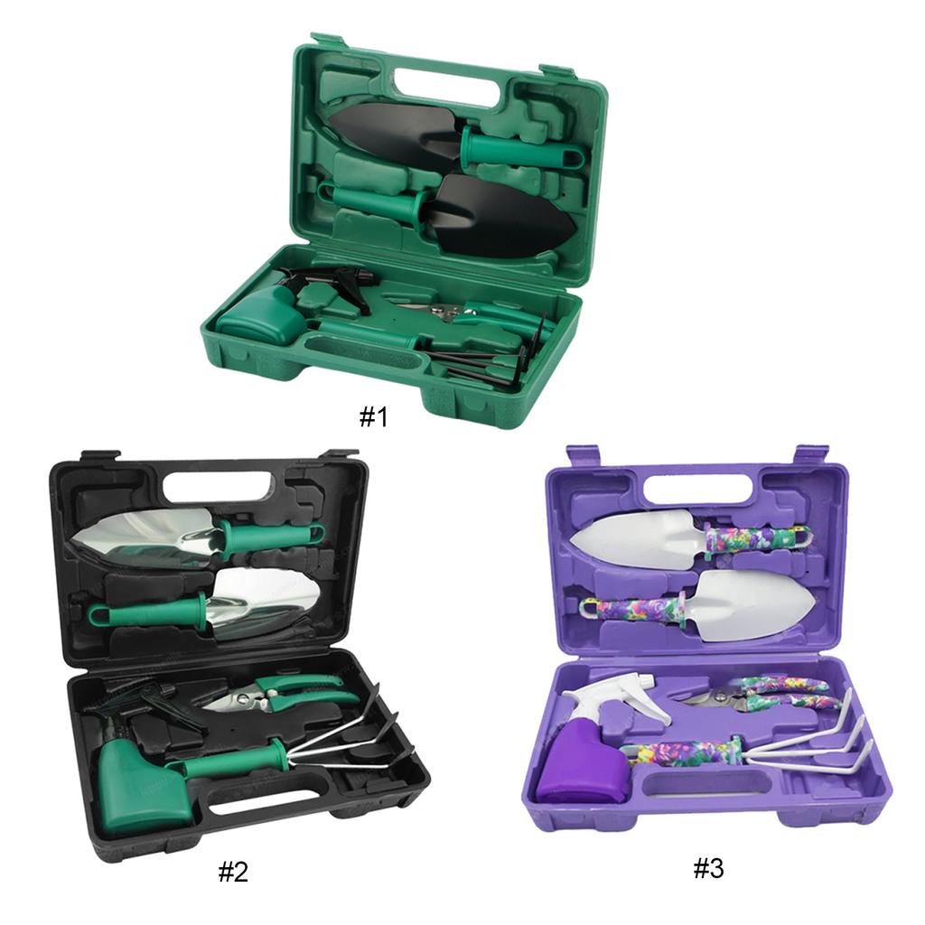 5Pcs Portable Gardening Tools with Case Potted Plant Tool Gift Box Reusable Multi-Functional Garden Tool for Women/Mom & Seniors