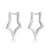New 925 Sterling Silver Star Moon Earrings for Women Sparkling Zircon Ear Studs Luxury Romantic Fine Jewelry Gift for Girl