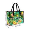  Easter Cartoon Tote Bag Cute Chick Print Large Capacity Daily Handbag for Shopping Travel Outdoor Use