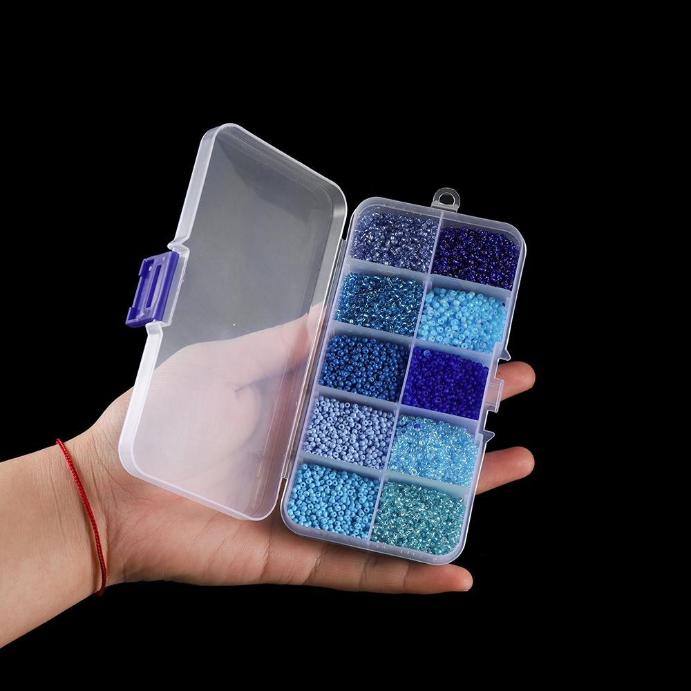 14000 Stück Tschechische Glas-Samenperlen Gürtel Box-Set Charm Perlen für DIY Ohrring Armband Halskette Schmuckherstellung Zubehör Kits