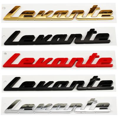 1Pc Levante Letter Logo Car Sticker for Levante SUV Body Sticker GTS Modified 3.0T Rear Trunk Label Tail Emblem Accessories