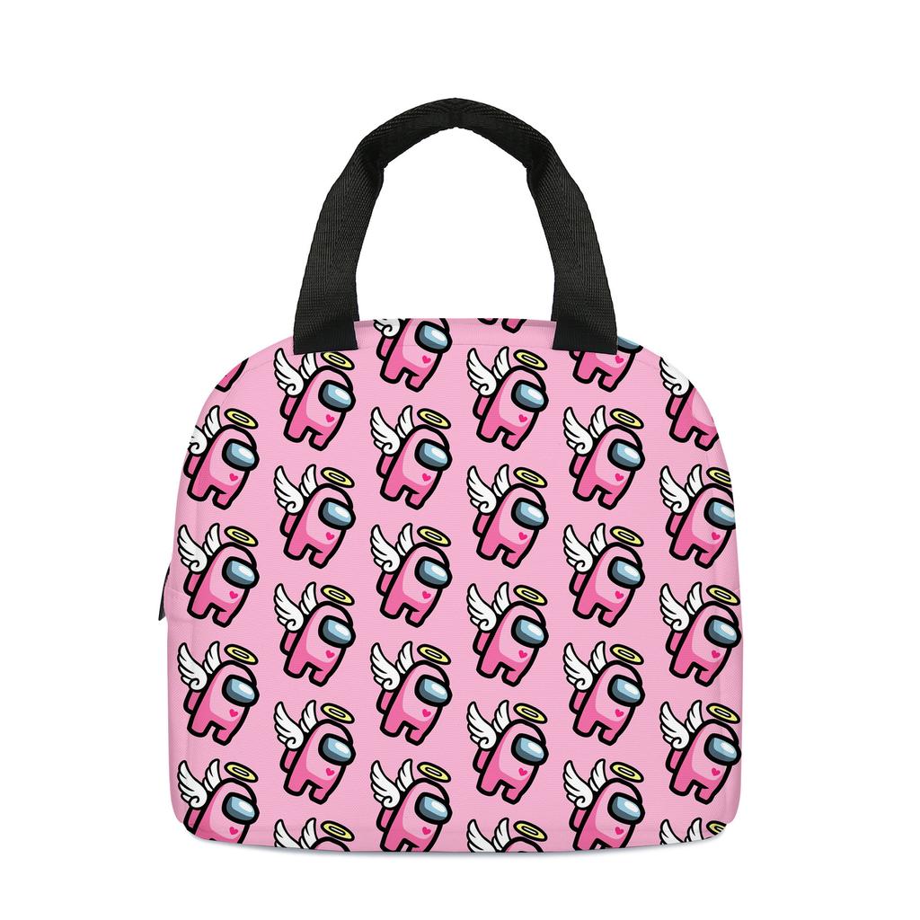 Lunch Bag Among Us Werewolf Lunch Box Bag Portable Thermal Insulation Bag Oxford Cloth Thermal Insulation Bag