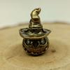 Pumpkin Wizard Brass Knife Beads EDC DIY Paracord Woven Bracelets Lanyard Key Chain Pendants Accessories Outdoor Tool