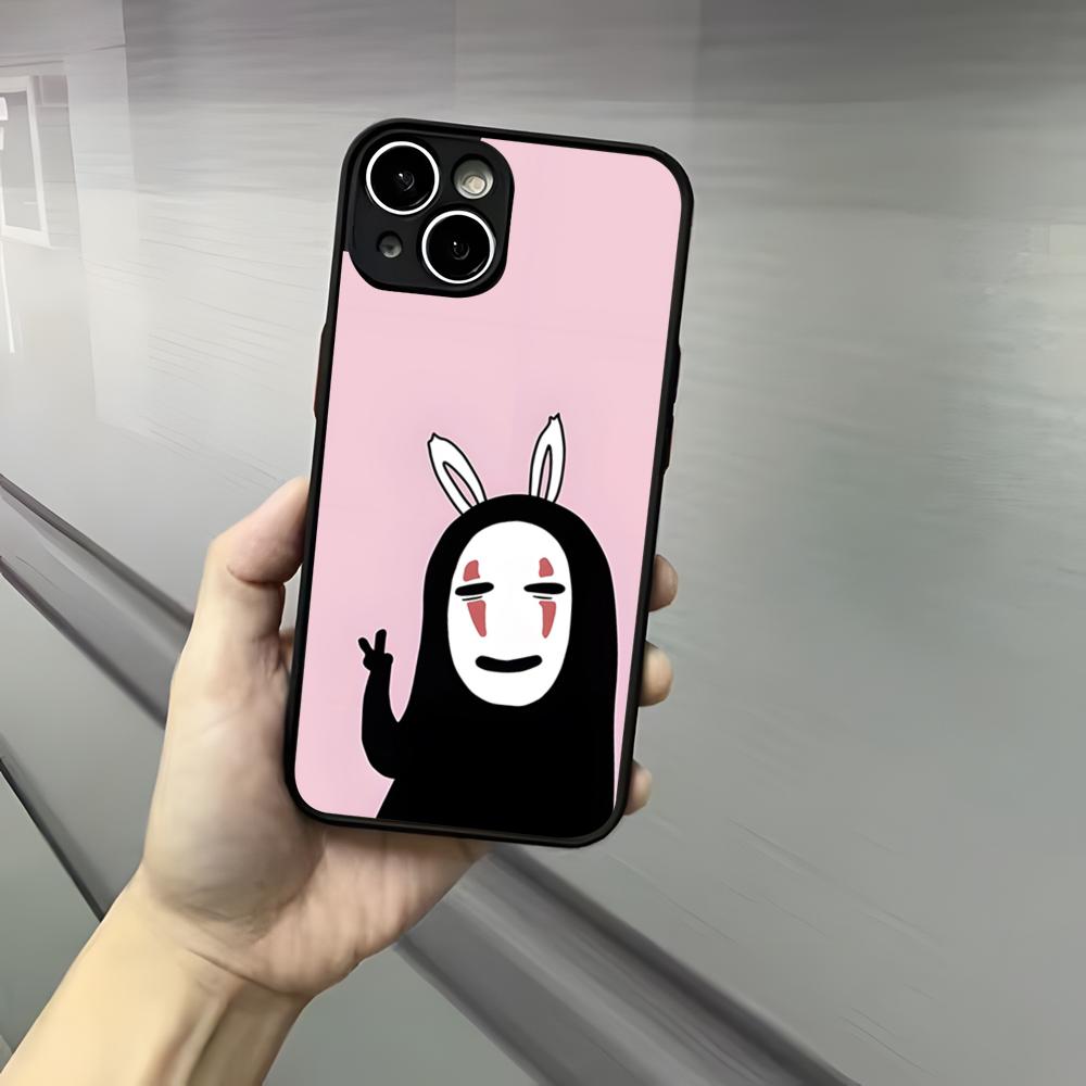 Cartoon H-Hayao M-Miyazaki Phone Case For Iphone 17 16 15 14 13 12 Pro Max Xr Air Plus Skin Feel Black Hard Shell Cover