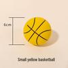 6cm High-Elastic, Bite-Resistant Rubber Basketball Teething Toy for Medium-Large Dogs