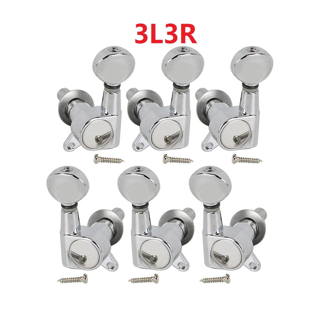 FLEOR 6pcs Electric Guitar String Tuning Keys Pegs Tuners Machine Heads 6R /6L/3L3R Choose Guitar Accessories Parts