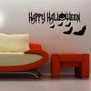 New Happy Halloween Pumpkin Bat Wall Sticker Living Room Bedroom Decorative Wallpaper