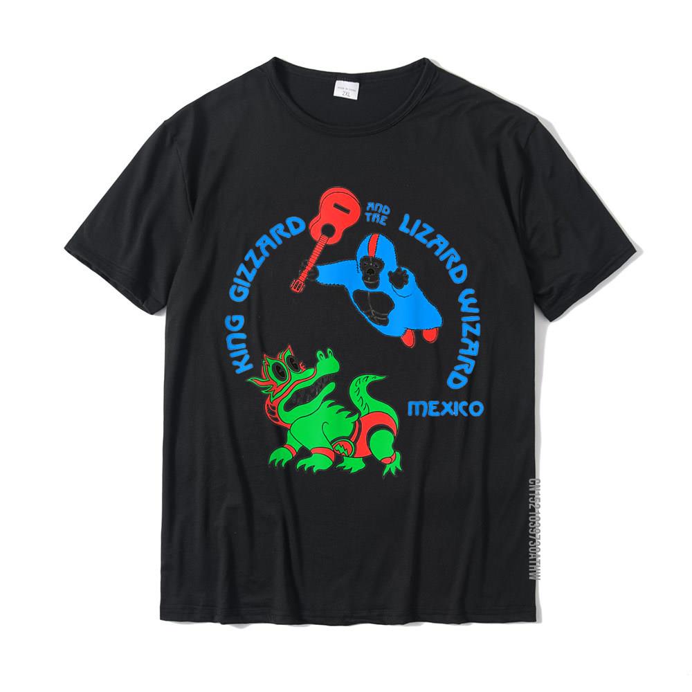 

King Funny Gizzard The Lizard Gift Wizard T-Shirt Funny Normal Tops & Tees Cotton T Shirt For Men Funny S разноцветный