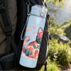 1PC Heart Floral Cat 750ml Color Plastic Sports Water Bottle Leakproof Flip Straw Lid Suitable for Sports Office Home Use