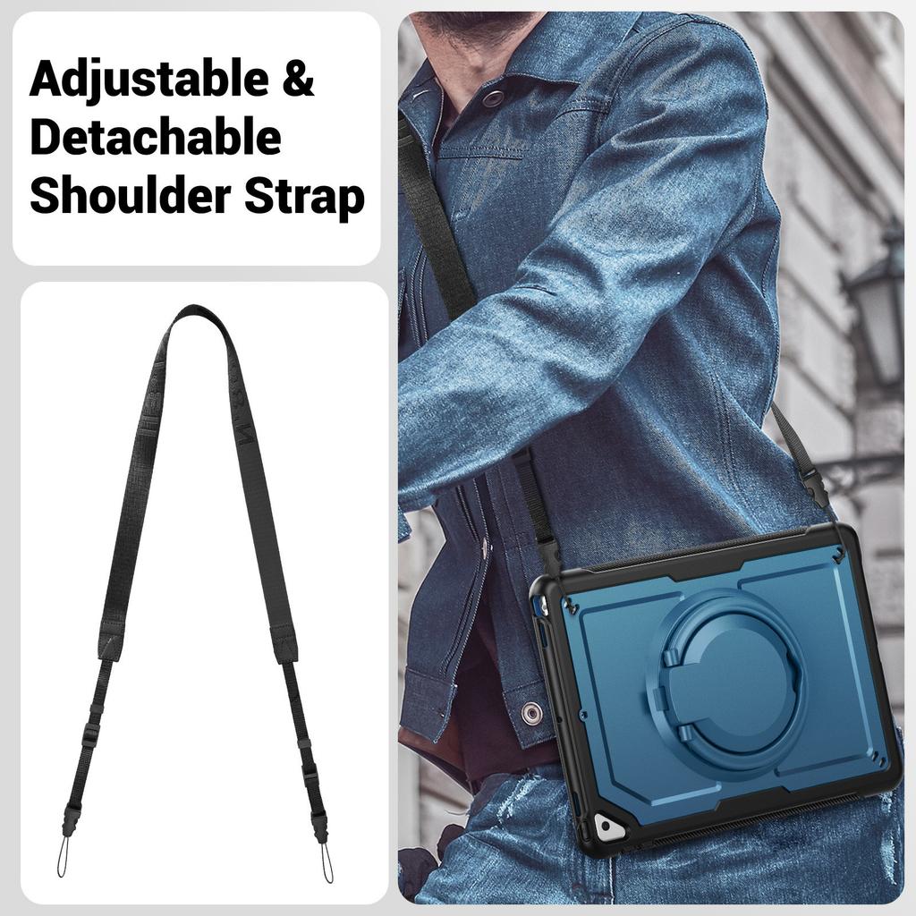 Pentru iPad 10.2 (2021)/(2020)/(2019)/iPad Pro 10,5 inch (2017)/Husă iPad Air 10,5 inch cu Curea Suport PC+TPU Husă Tabletă