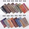 Retro Gradient Pleated Stripe Cotton Headscarf - Women's Large Ethnic Wrap