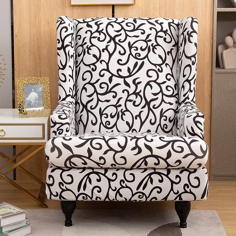Copridivano per poltrona Wingback, 2 pezzi/set, copridivano elasticizzato, copripoltrona, protezione per mobili, fondo elastico per soggiorno