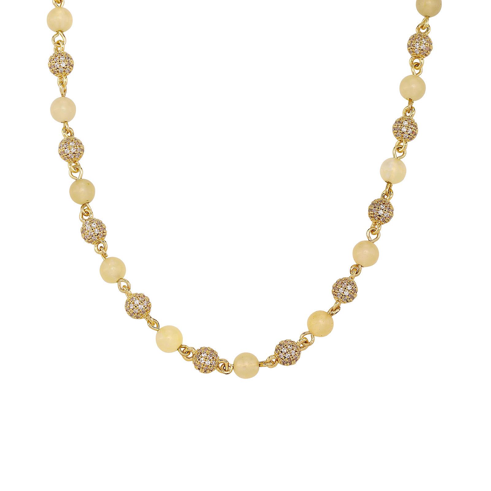 

Чокер из лазурита и циркона - Хип-хоп стиль для мужчин и женщин 18 inches