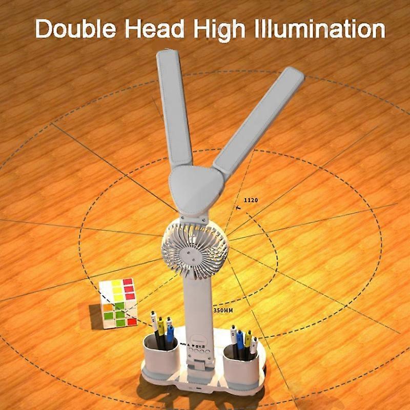 Luz LED de Mesa Embutida Tipo A Bateria 2000mAh Relógio Recarregável Suporte para Caneta Leitura